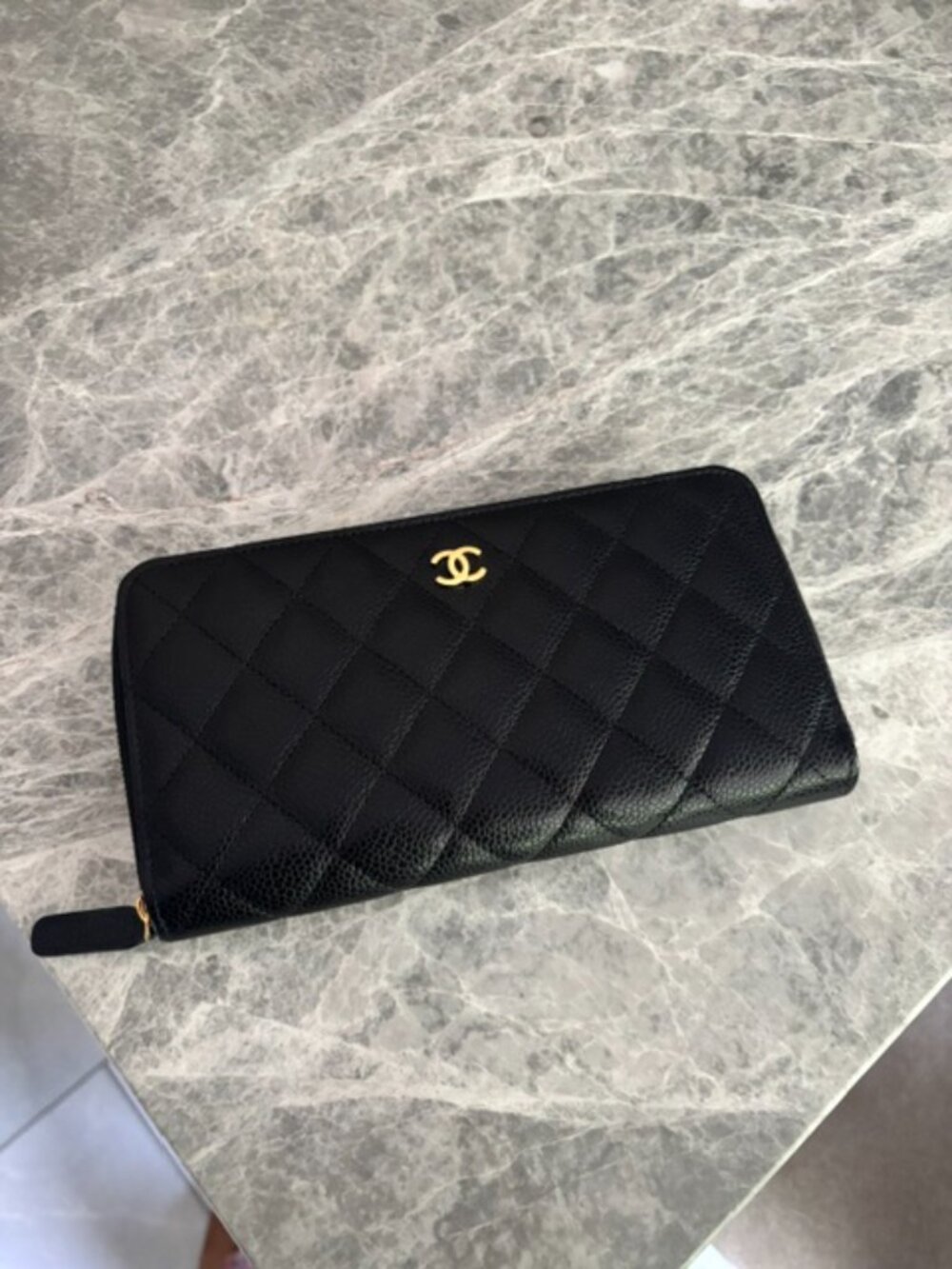 Authentic Chanel Zip Around Wallet